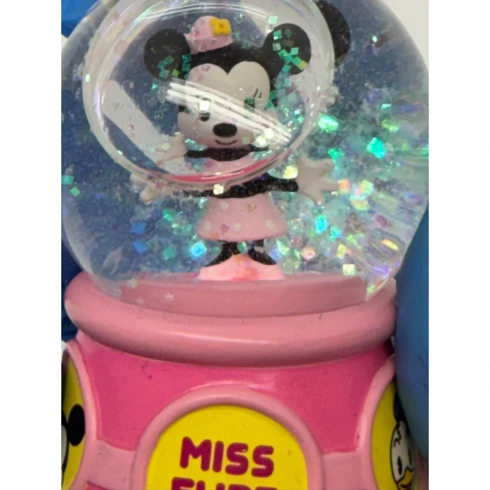 Disney Cuties Miss Flirt Minnie Mouse Snow Globe Glitter‎ Collectible